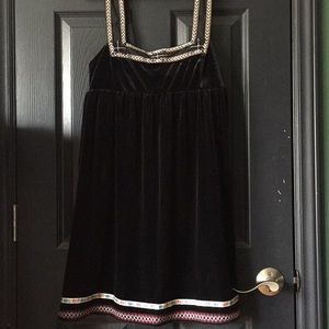 Free People velvet boho dress